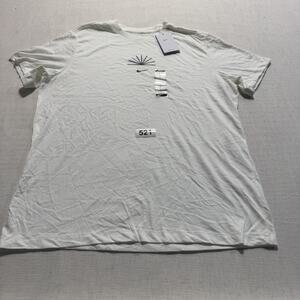 Nike Dri-fit Tee Men White SZ L Brand New